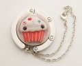 3D Red Cupcake Foldable Handbag Hook